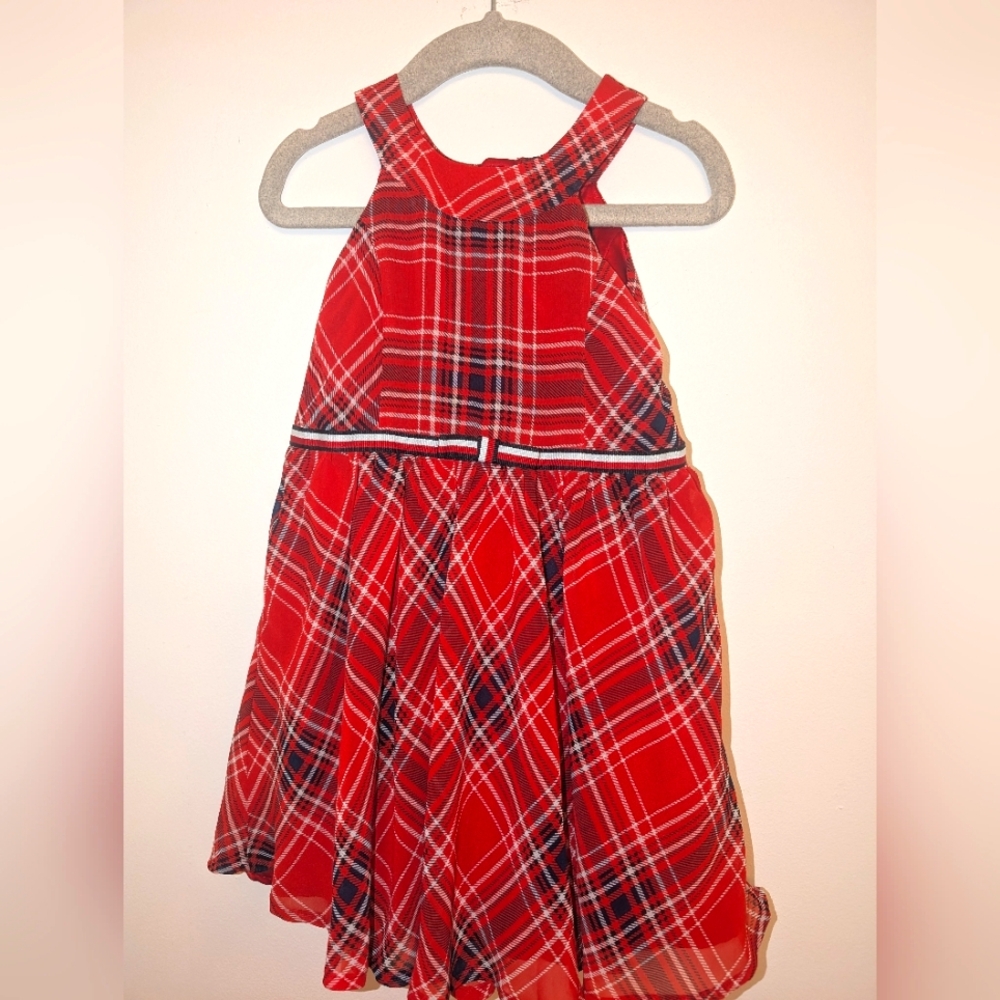 Tommy Hilfiger Red Plaid Kids Dress
